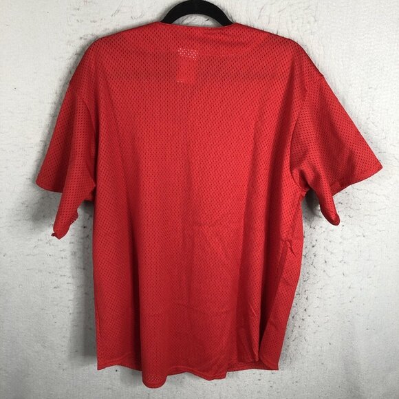 Vintage Majestic New York Yankees Jersey Men L  Red Mesh Made In USA  90s - Picture 4 of 16